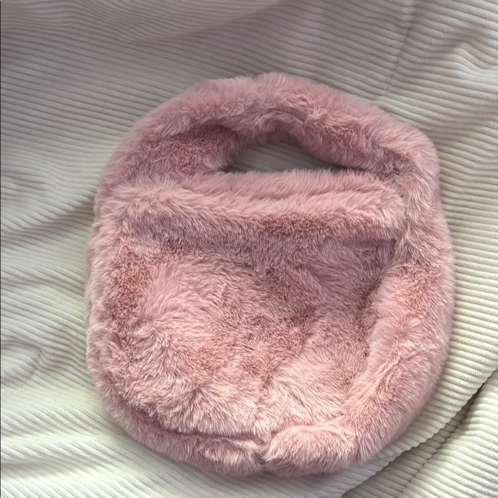 Wild Fable Blush Pink Faux Fur Bag